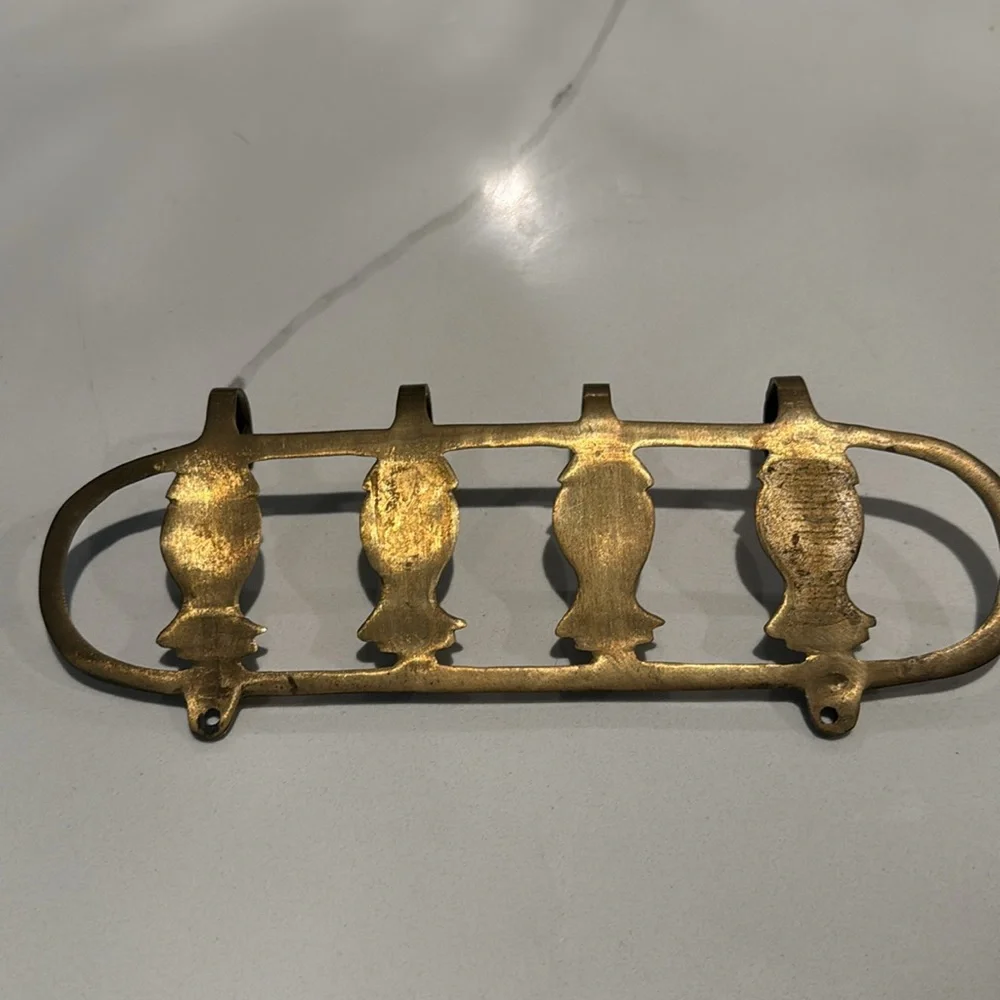 Brass Pineapple wall Key Holder